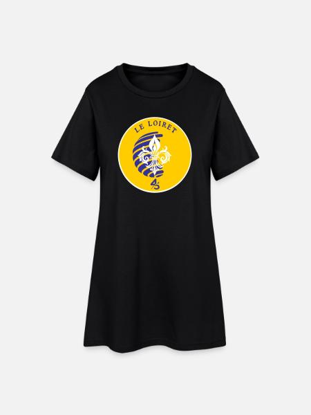 Fleur de Lys Loiret 45 - Robe T-shirt Femme - noir