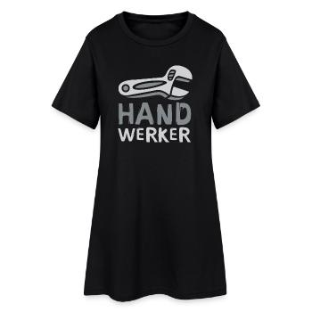 Bande dessinée artisanale avec clé - Robe T-shirt Femme - noir - Devant