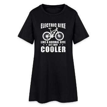 Vélos électriques Hommes et Femmes - Robe T-shirt Femme - noir - Devant