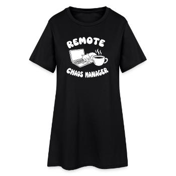 Artisan du Chaos à distance - Robe T-shirt Femme - noir - Devant