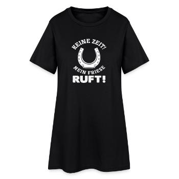 Meine Friese Ruft Pferdemädchen Reiten Reiter - Frauen T-Shirt-Kleid - Schwarz - Vorne