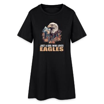 Aigle - Robe T-shirt Femme - noir - Devant