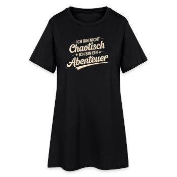 Je ne suis pas chaotique, je suis une aventure - Robe T-shirt Femme - noir - Devant