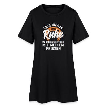 Dicton frison Repos Cheval Fille Équitation Poney Fans - Robe T-shirt Femme - noir - Devant