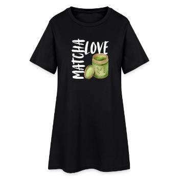 Matcha Love Matcha Latte Dicton Dictons Cadeau - Robe T-shirt Femme - noir - Devant