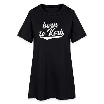 Né à Kerb / Kirchweih - Robe T-shirt Femme - noir - Devant