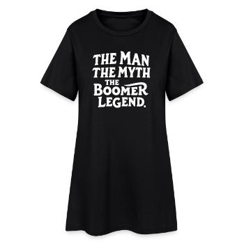 L’homme Le mythe La légende du baby-boomer Proud Boo - Robe T-shirt Femme - noir - Devant