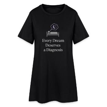 Technologue du sommeil, technicien polysomnographique, Rpsgt - Robe T-shirt Femme - noir - Devant