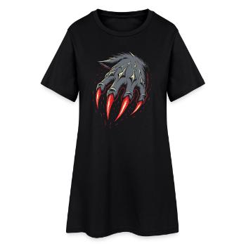 Costume de loup-garou Griffes Halloween - Robe T-shirt Femme - noir - Devant