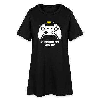 Running on Low XP Controller - Frauen T-Shirt-Kleid - Schwarz - Vorne