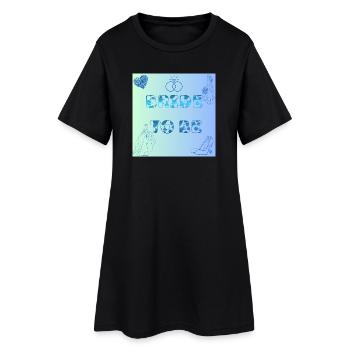 Braut To Be Farbverlauf Muster - Frauen T-Shirt-Kleid - Schwarz - Vorne