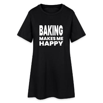 Cuire - Robe T-shirt Femme - noir - Devant