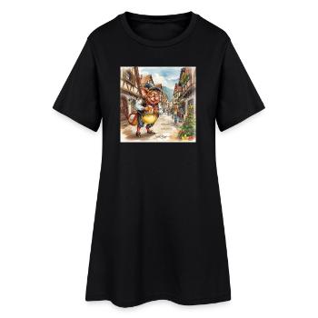 Goblin at the Christmas Market - Women’s T-Shirt Dress - black - Front