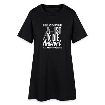 I go archery - Women’s T-Shirt Dress - black - Front