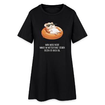 Vous n’avez pas toujours besoin d’être le centre d’attention - Robe T-shirt Femme - noir - Devant
