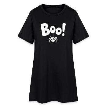 HOU! Drôle de déclaration d’araignée disant - Robe T-shirt Femme - noir - Devant