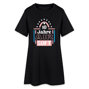 Airsoft Jubiläum 10 Jahre Trainerin Spielerin - Frauen T-Shirt-Kleid - Schwarz - Vorne