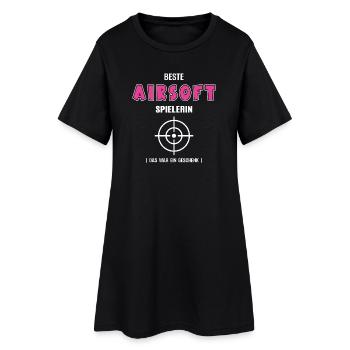 Beste Airsoft Spielerin Airsofterin Airsoftspieler - Frauen T-Shirt-Kleid - Schwarz - Vorne