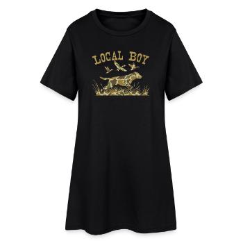 Local Boy Labrador Retriever Outdoor Hunting - Women’s T-Shirt Dress - black - Front