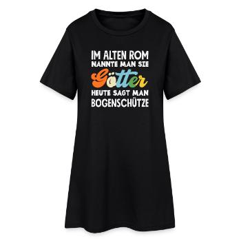 I go archery - Women’s T-Shirt Dress - black - Front