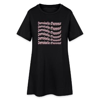 Brautjungfer Braut - Frauen T-Shirt-Kleid - Schwarz - Vorne