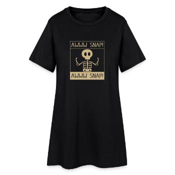 Fracture du bras Fracture osseuse du squelette d’Halloween - Robe T-shirt Femme - noir - Devant
