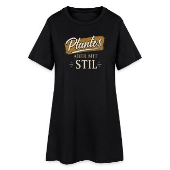Sans but, mais avec style - Robe T-shirt Femme - noir - Devant