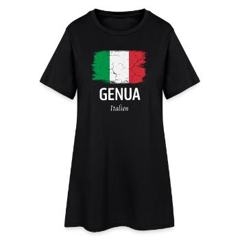 Gênes - Robe T-shirt Femme - noir - Devant