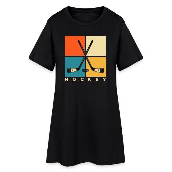 Eishockey Hockey Eishockeyspieler Geschenk  - Women’s T-Shirt Dress - black - Front