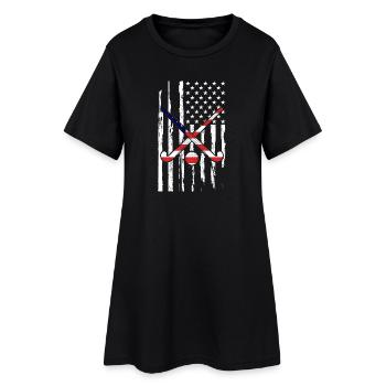 Eishockey Hockey Eishockeyspieler Geschenk  - Women’s T-Shirt Dress - black - Front