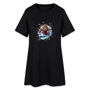 Löwe Snowboard - Women’s T-Shirt Dress - black - Front