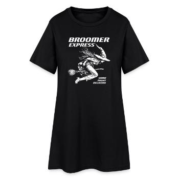 Witch Express White Design - Women’s T-Shirt Dress - black - Front