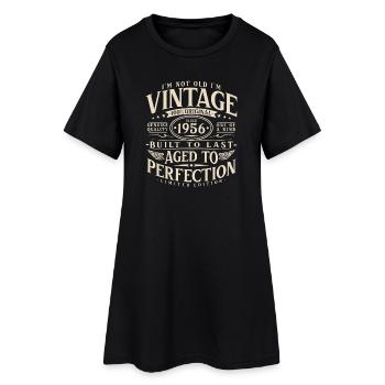 1956_Jahrgang_Vintage_Geburtstag_Geschenk - Robe T-shirt Femme - noir - Devant