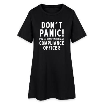 Humour bureau Compliance Officer pro - Robe T-shirt Femme - noir - Devant