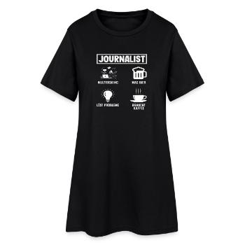 Reporters Journalistes Hobby Vie Profession - Robe T-shirt Femme - noir - Devant