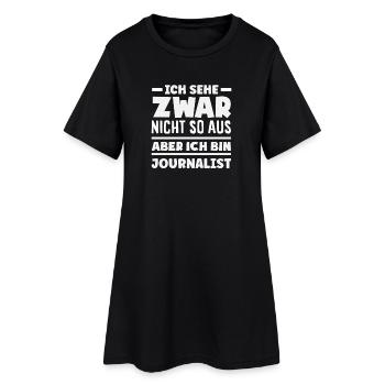 Drôle je vois journaliste d’investigation - Robe T-shirt Femme - noir - Devant