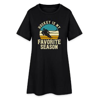 Hockey Eishockey Eishockeyspieler Geschenk - Women’s T-Shirt Dress - black - Front