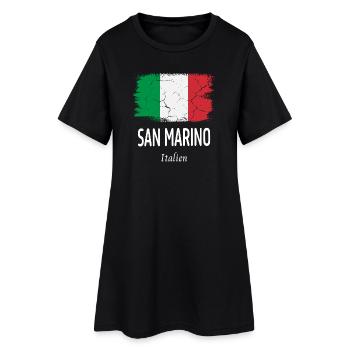 Saint-Marin - Robe T-shirt Femme - noir - Devant