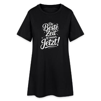 Le meilleur moment est toujours en direct maintenant Carpe Diem - Robe T-shirt Femme - noir - Devant