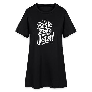 Le meilleur moment est toujours en direct maintenant Carpe Diem - Robe T-shirt Femme - noir - Devant
