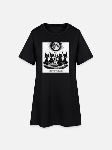 Wicca Rituals - Robe T-shirt Femme - noir