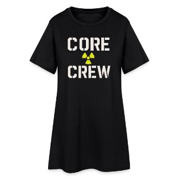 Fier - Robe T-shirt Femme - noir - Devant