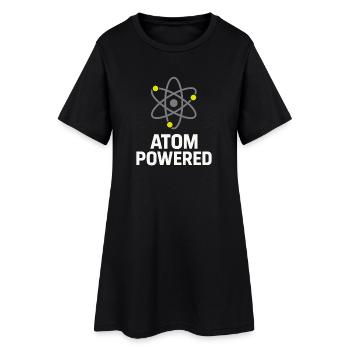 Fier - Robe T-shirt Femme - noir - Devant