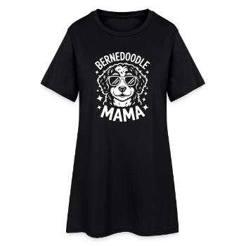 Bernedoodle Spruch Mama Witz Bernedoodle Geschenk - Frauen T-Shirt-Kleid - Schwarz - Vorne