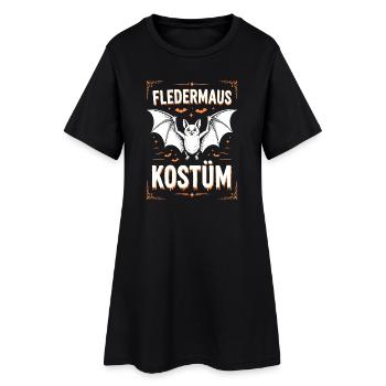 Déguisement de chauve-souris Halloween - Robe T-shirt Femme - noir - Devant