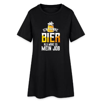 Beer Lovers Beer Saying Beer Drinkers Booze - Women’s T-Shirt Dress - black - Front