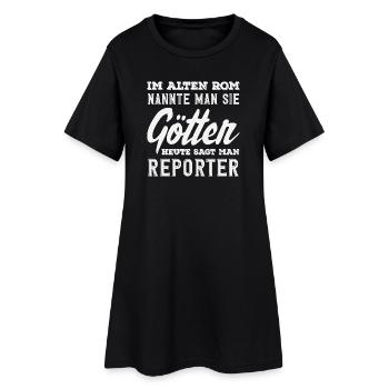 Dieux Reporter Disant Journaliste Profession - Robe T-shirt Femme - noir - Devant