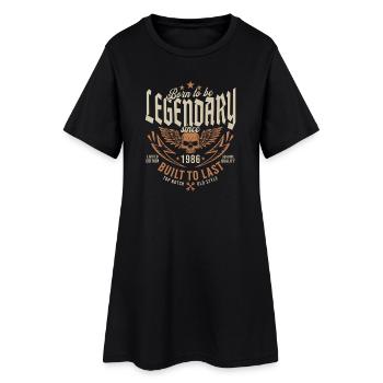 Legendär_seit_1986_Jahrgang_Geburtstag_Geschenk - Frauen T-Shirt-Kleid - Schwarz - Vorne