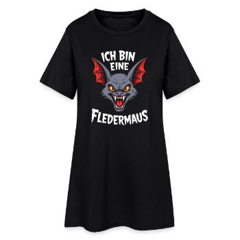 Chauve-souris Costume Halloween Carnaval Creepy Evil - Robe T-shirt Femme - noir - Devant