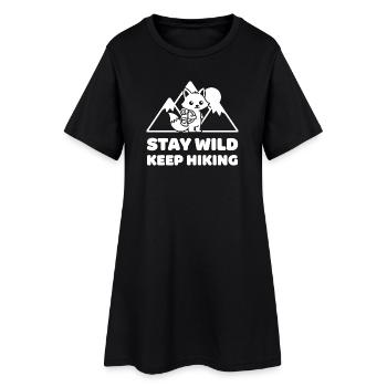 Wild Path : Foxes Adventure - Robe T-shirt Femme - noir - Devant